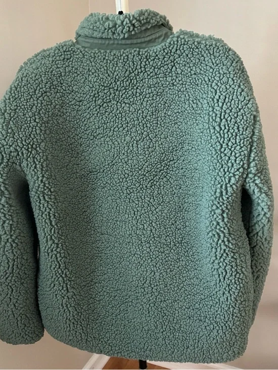 J. Crew Teddy Faux Sherpa Barn Jacket Size Small - Picture 6 of 9